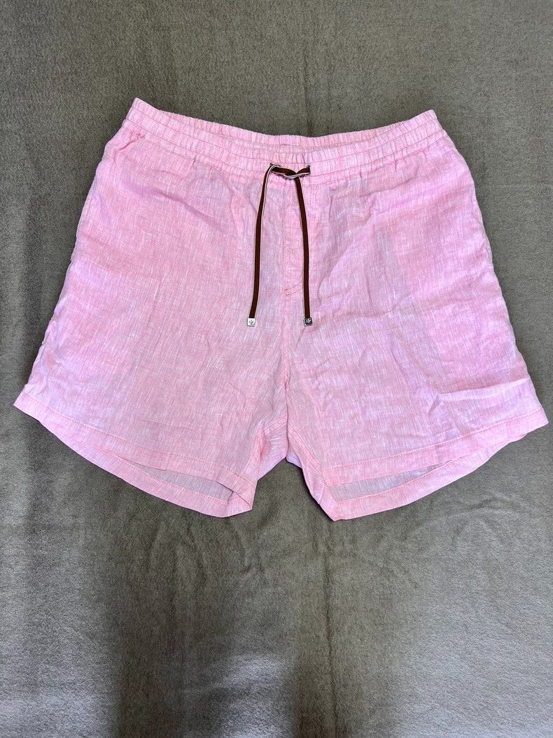 Loro Piana LORO PIANA sizeL Men's summer linen casual shorts Size US 32 / EU 48 - 1 Thumbnail