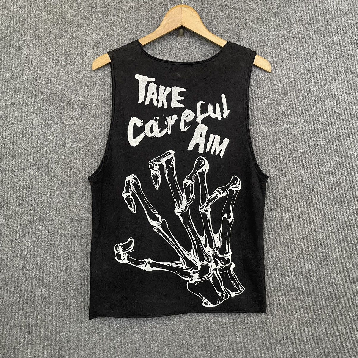 If Six Was Nine × Japanese Brand × Seditionaries Glad News Skeleton Hand Seditionaries Punk Gothic Sleeveless Size US S / EU 44-46 / 1 - 1 Thumbnail