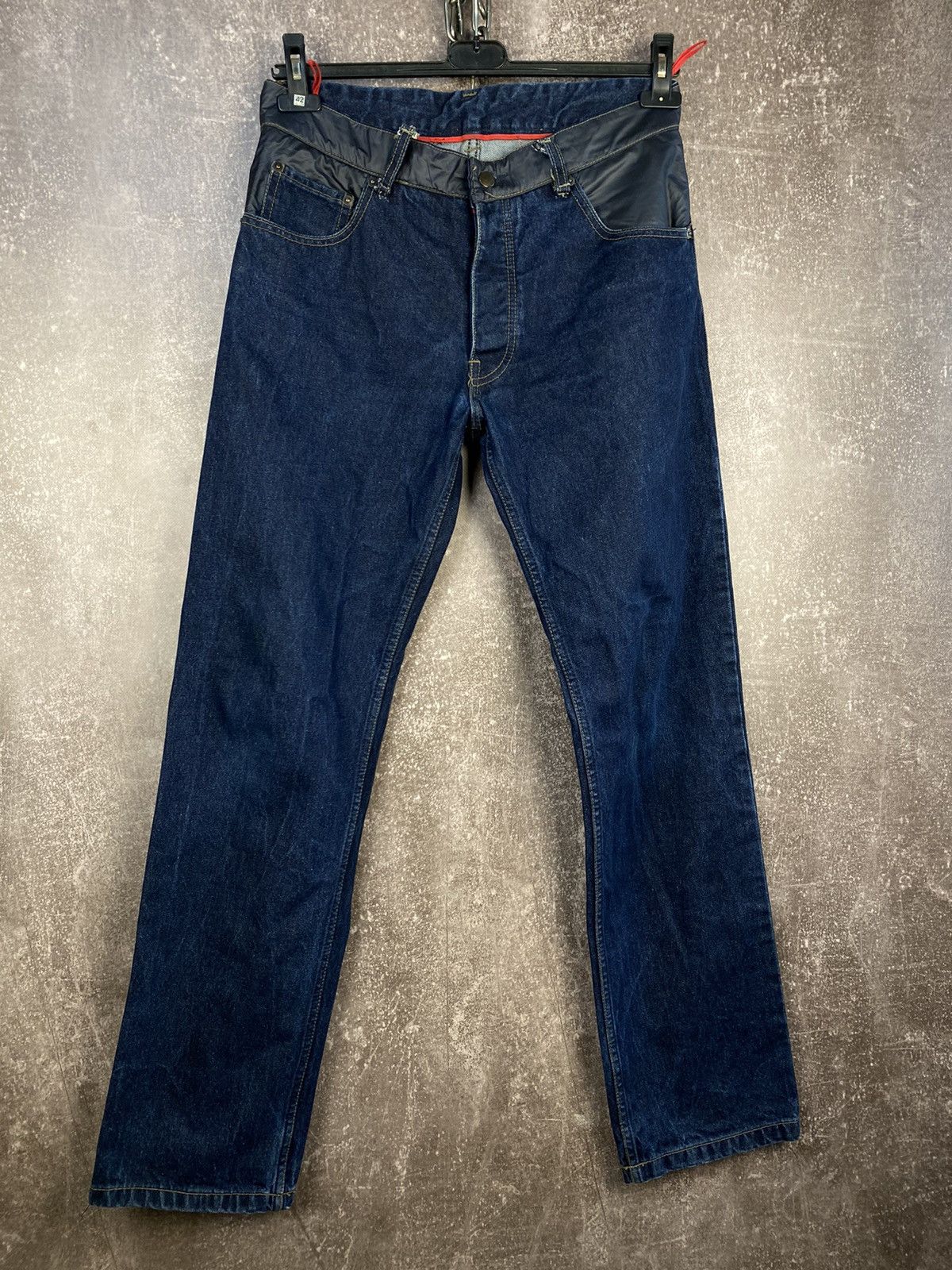 Prada PRADA Jeans Blue Denim Wash Nylon Y2K Vintage red tab Size US 32 / EU 48 - 1 Thumbnail