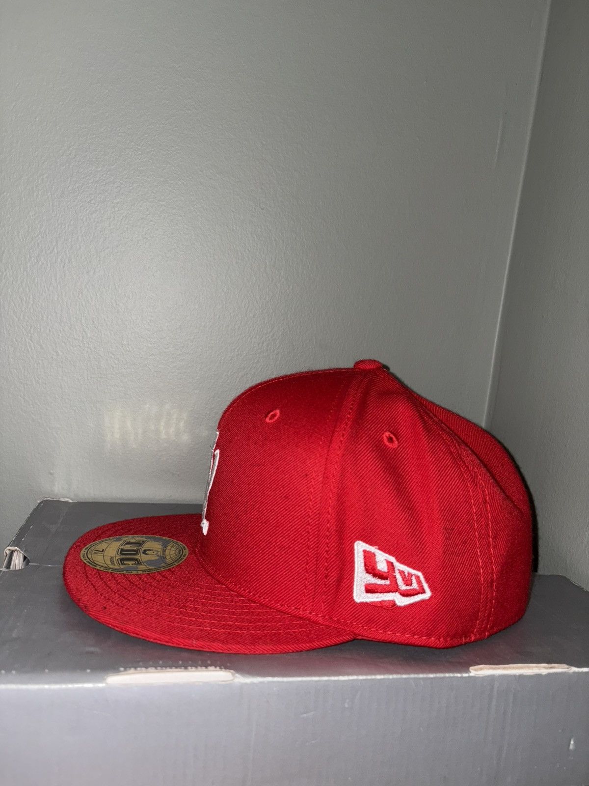 Playboi Carti YVL fitted hat 7 1/4 Red Size ONE SIZE - 3 Thumbnail