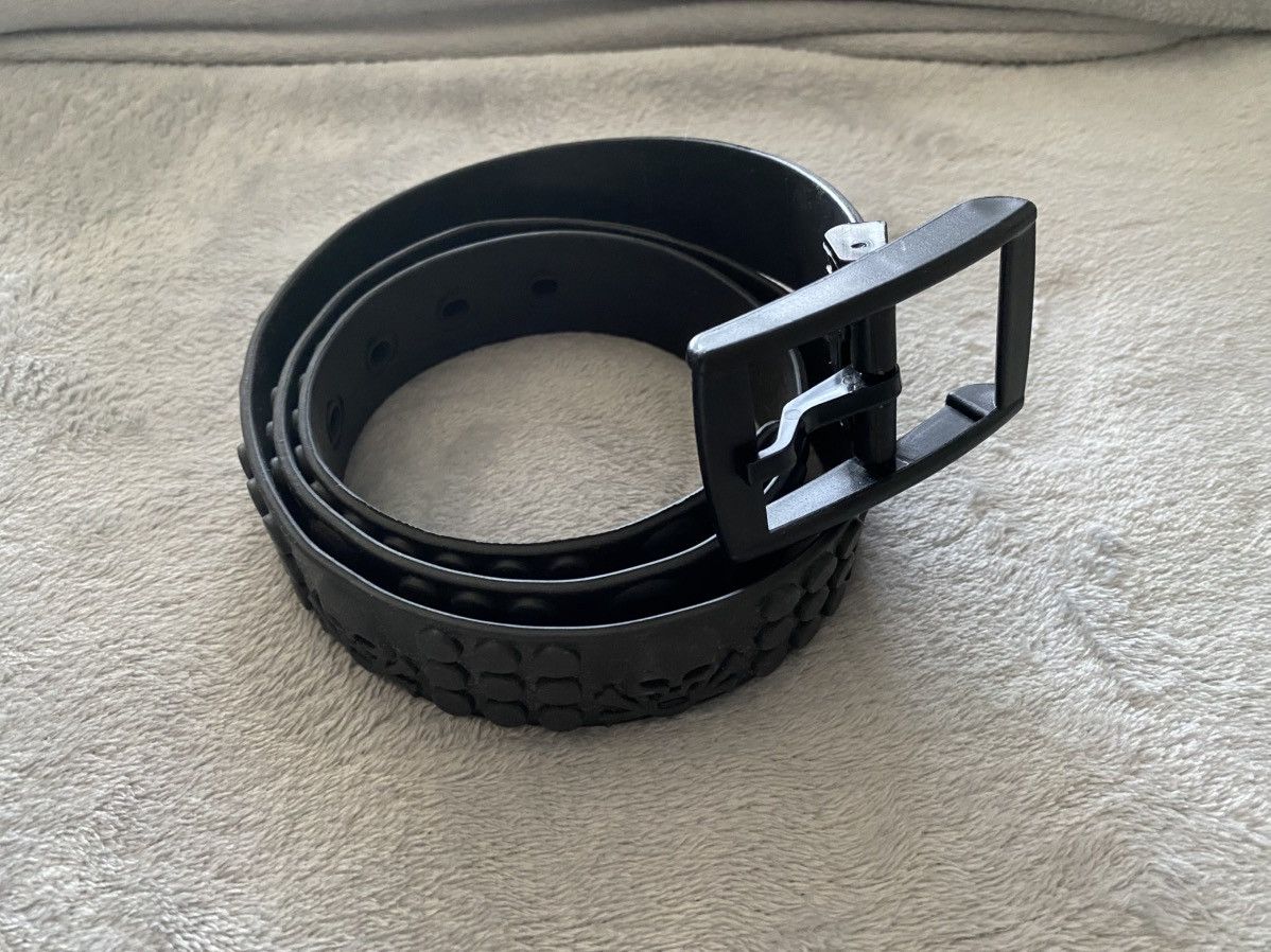 Oakley × Vintage Vintage y2k Oakley Skull Belt Silver Black | Grailed