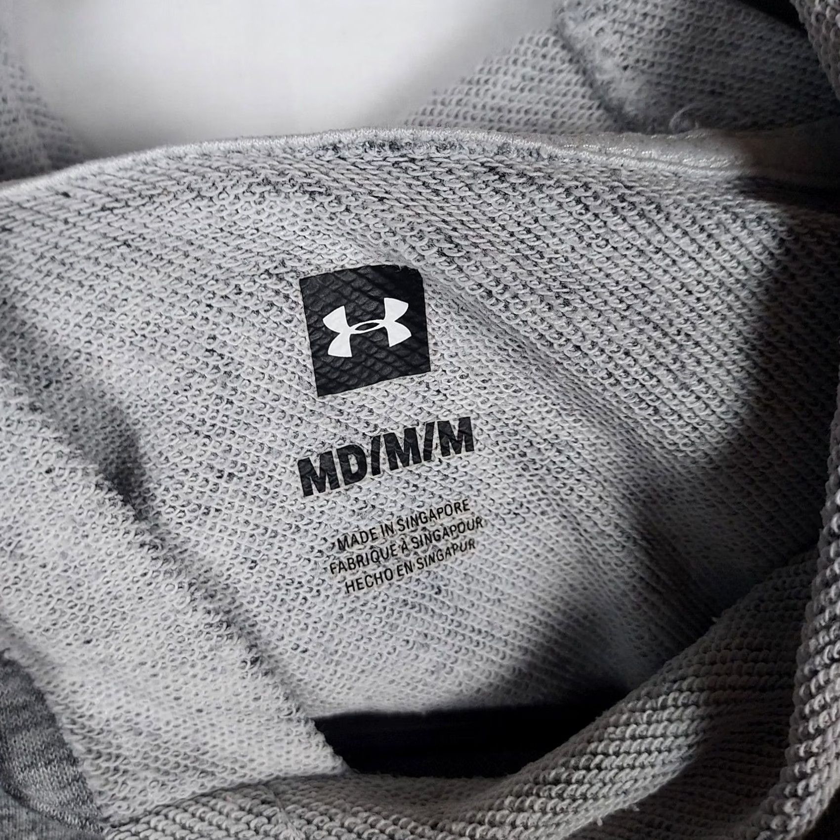 Under Armour Under Armour Mens M Short Sleeve Hoodie Athletic Training Shirt Gray UA Log Shirt Hoodie Size US M / EU 48-50 / 2 - 5 Thumbnail