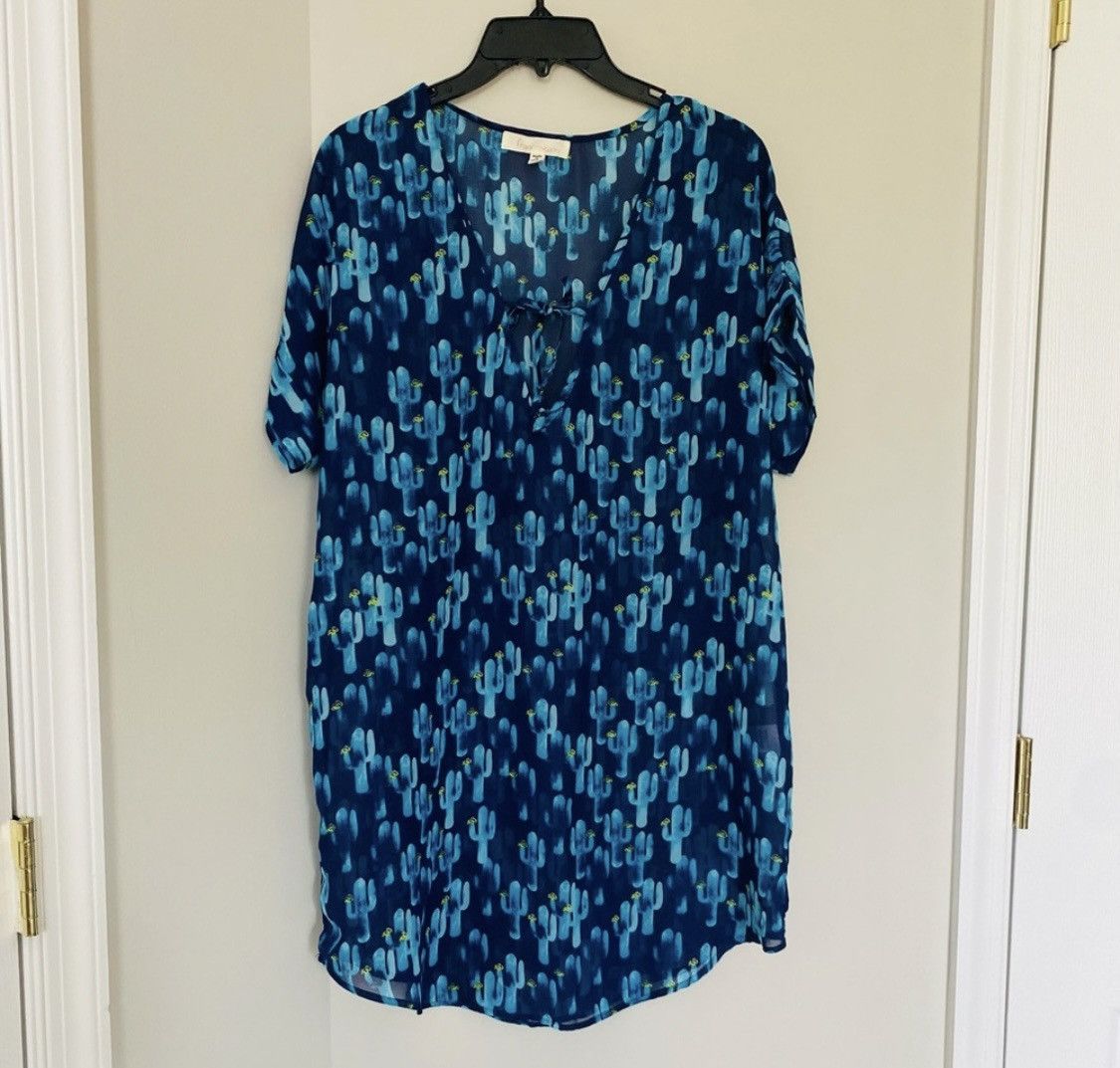 Other FRANCESCA’S SHORT SLEEVE SEMI SHEER CASUAL DRESS COVERUP Size M / US 6-8 / IT 42-44 - 4 Thumbnail