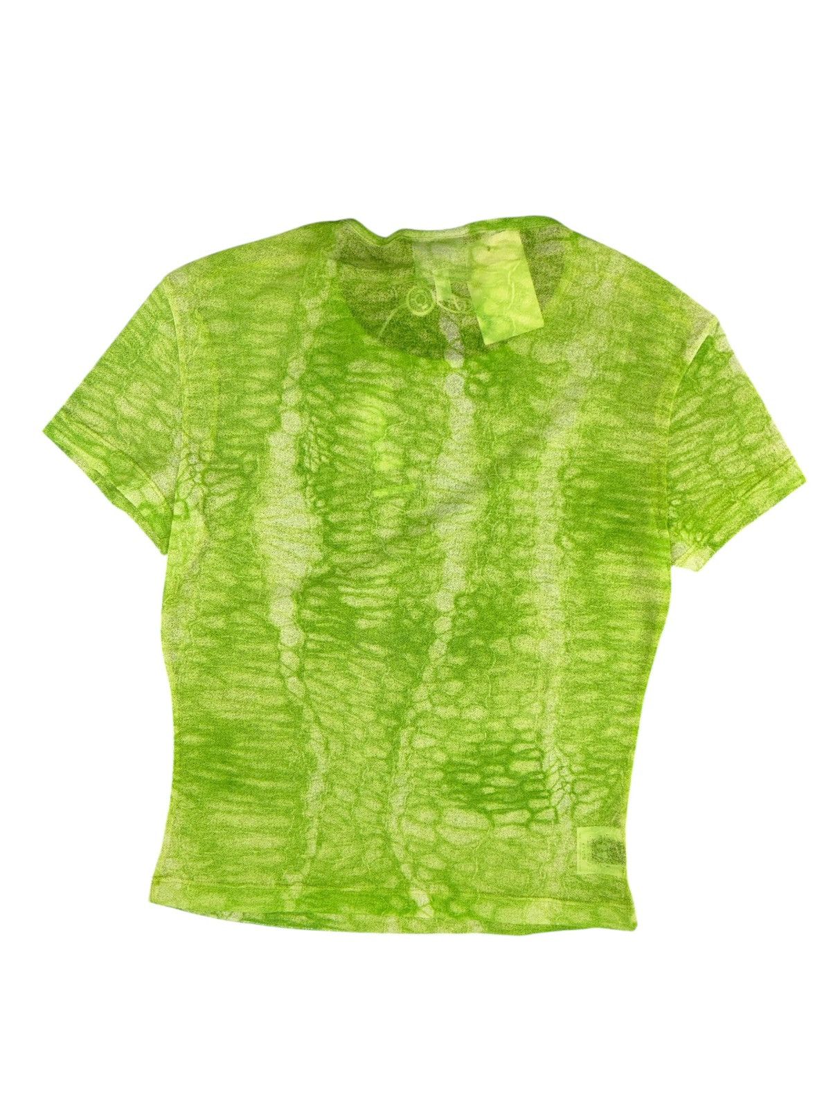 Versace Jeans Couture NWT Versace Jeans Couture Lime Green Snake Print T-Shirt S Size S / US 4 / IT 40 - 6 Thumbnail