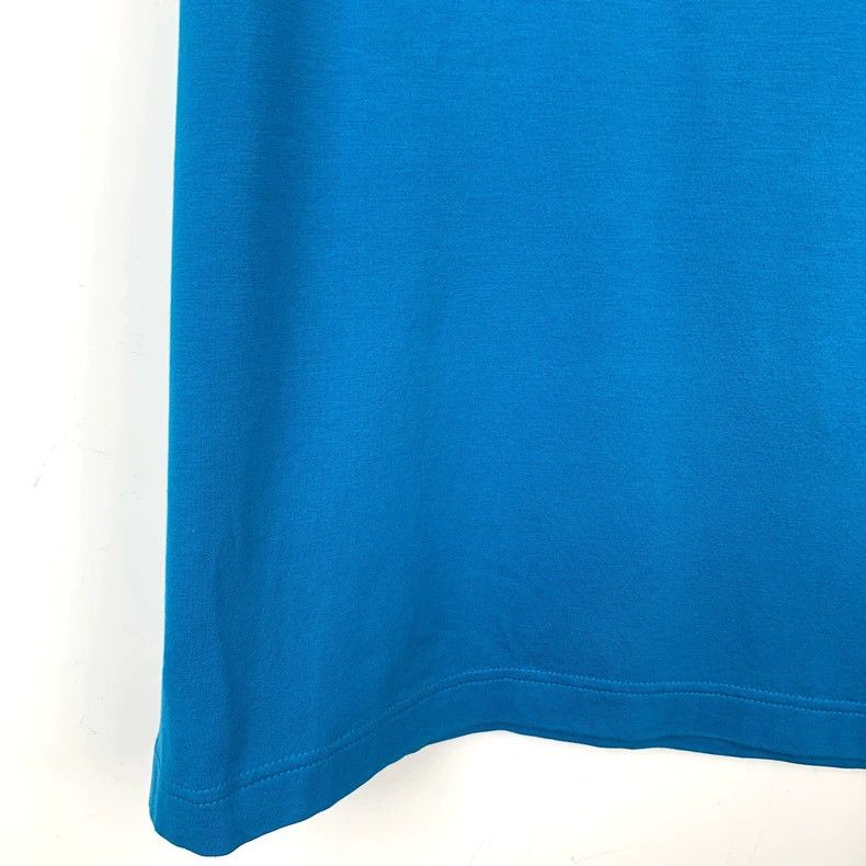 Prada Prada Logo embroidered round-neck blue cotton short-sleeved Size US XL / EU 56 / 4 - 4 Thumbnail