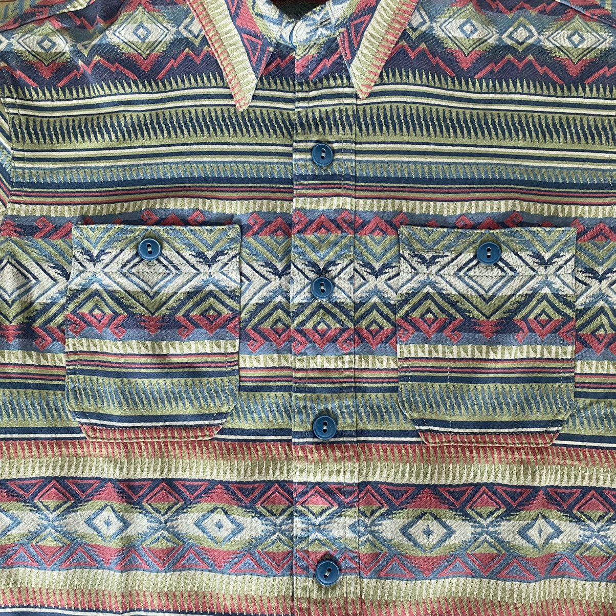 RRL Ralph Lauren RRL Double RL Ralph Lauren Navajo Serape Shirt Workwear Ikat Size US S / EU 44-46 / 1 - 2 Thumbnail