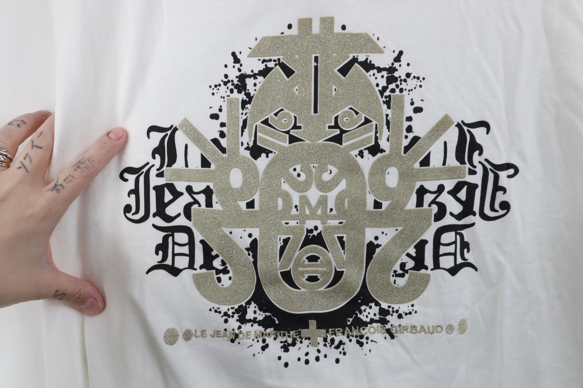 Marithe + Francois Girbaud Deadstock Vintage 90s Marithe Francois Girbaud Art T-Shirt Size US XXL / EU 58 / 5 - 4 Thumbnail