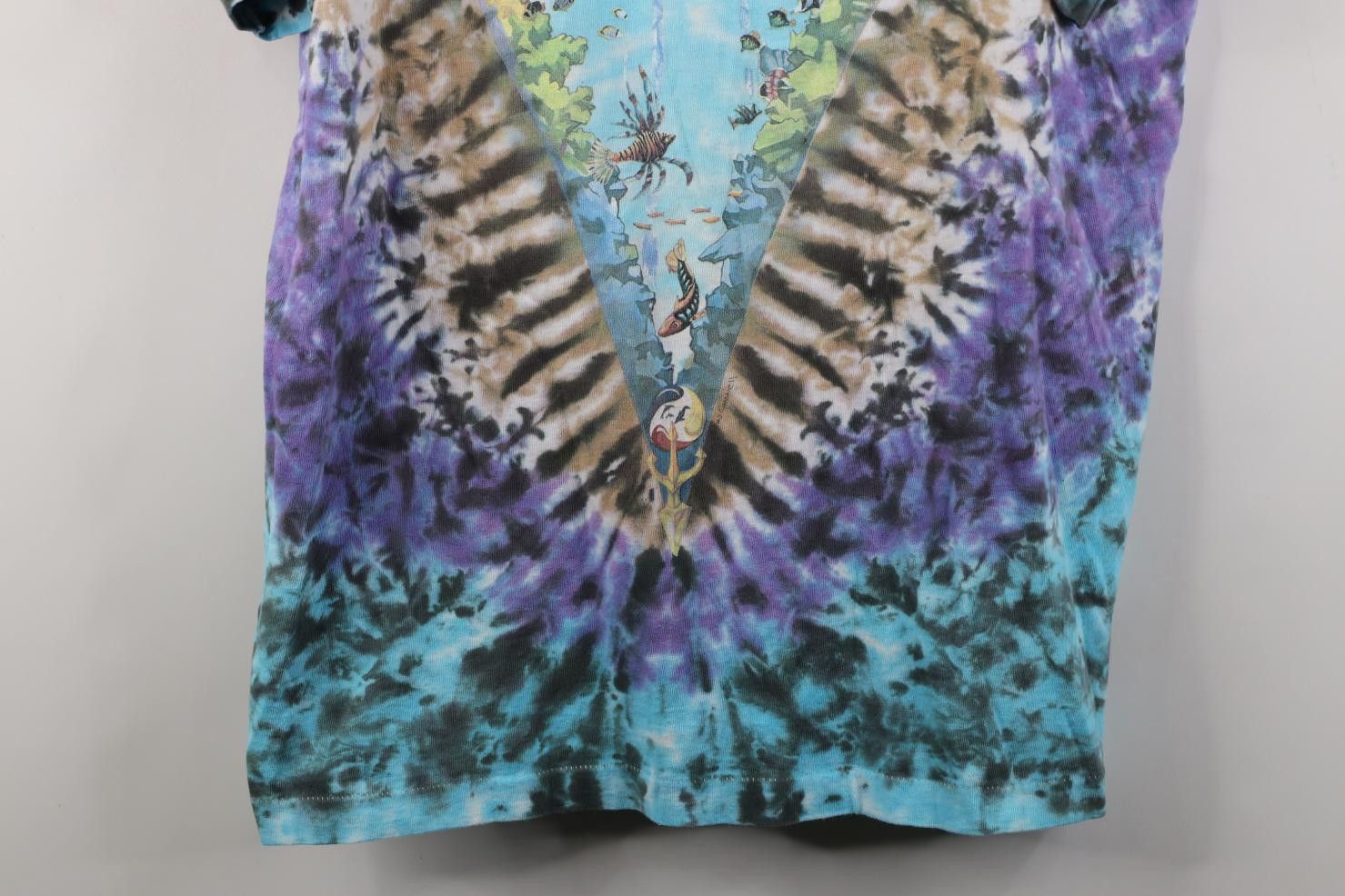 Vintage Vintage 90s Liquid Blue John Connell Tie Dye T-Shirt USA AOP Size US XL / EU 56 / 4 - 3 Thumbnail