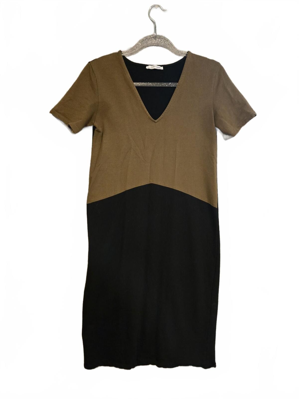 zara colorblock knit dress Zara Trafaluc Midi Fall S 90s Minimal embroidered prom dress