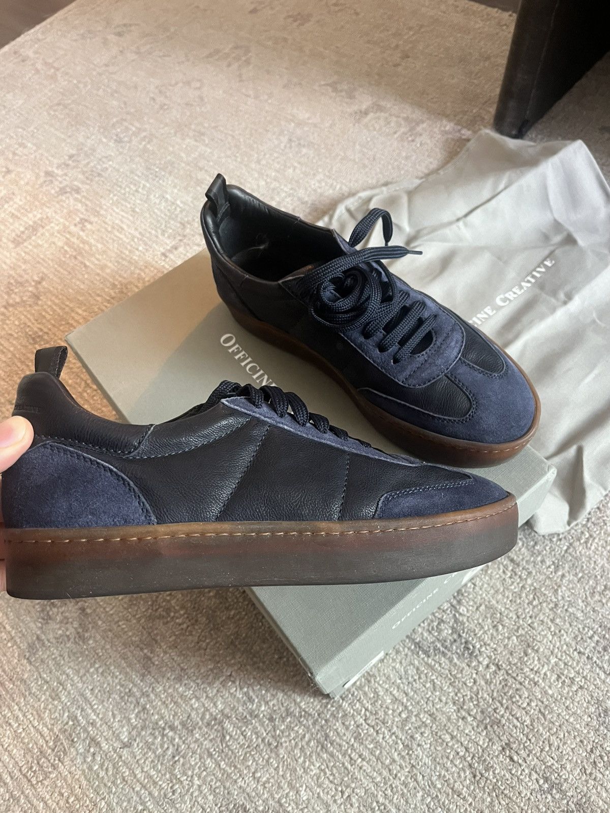 Officine Creative Officine Creative leather/suede sneakers, gum soles Size US 7.5 / EU 40-41 - 1 Thumbnail