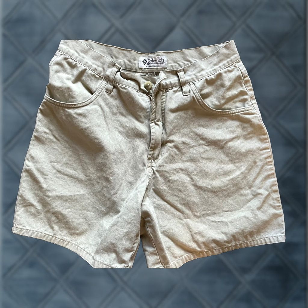 Vintage Columbia Shorts Women’s Size 6 Beige Cotton Hiking Multi Pocket Cargo Chino Casual Size 28" / US 6 / IT 42 - 1 Thumbnail