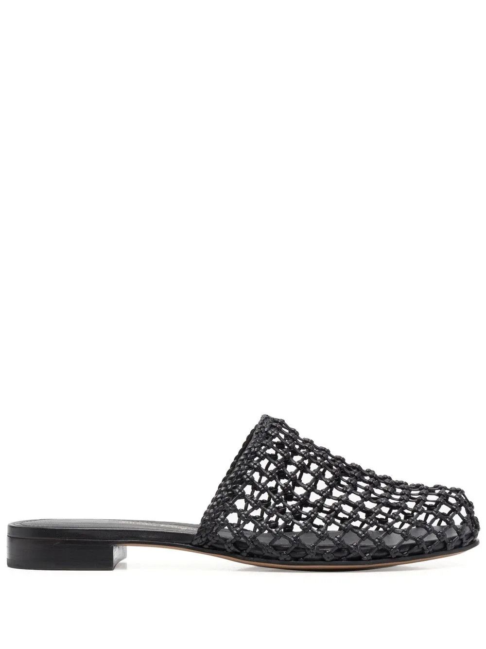 Salvatore Ferragamo o1y0426 Mules in Black Size US 7 / IT 37 - 1 Thumbnail