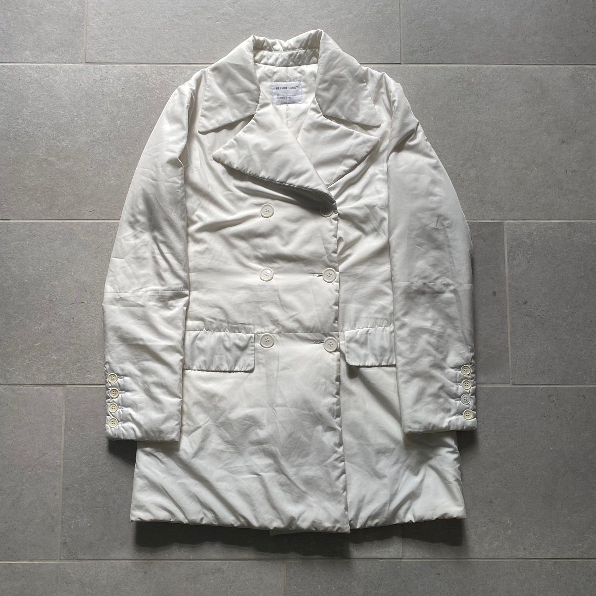 Pre-owned Helmut Lang 1997 Padded Coat In White