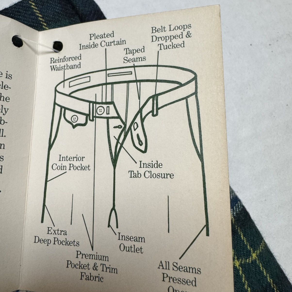 Club Room Vintage CLUB ROOM Worsted Wool Pants In Green Plaid Size US 32 / EU 48 - 6 Thumbnail