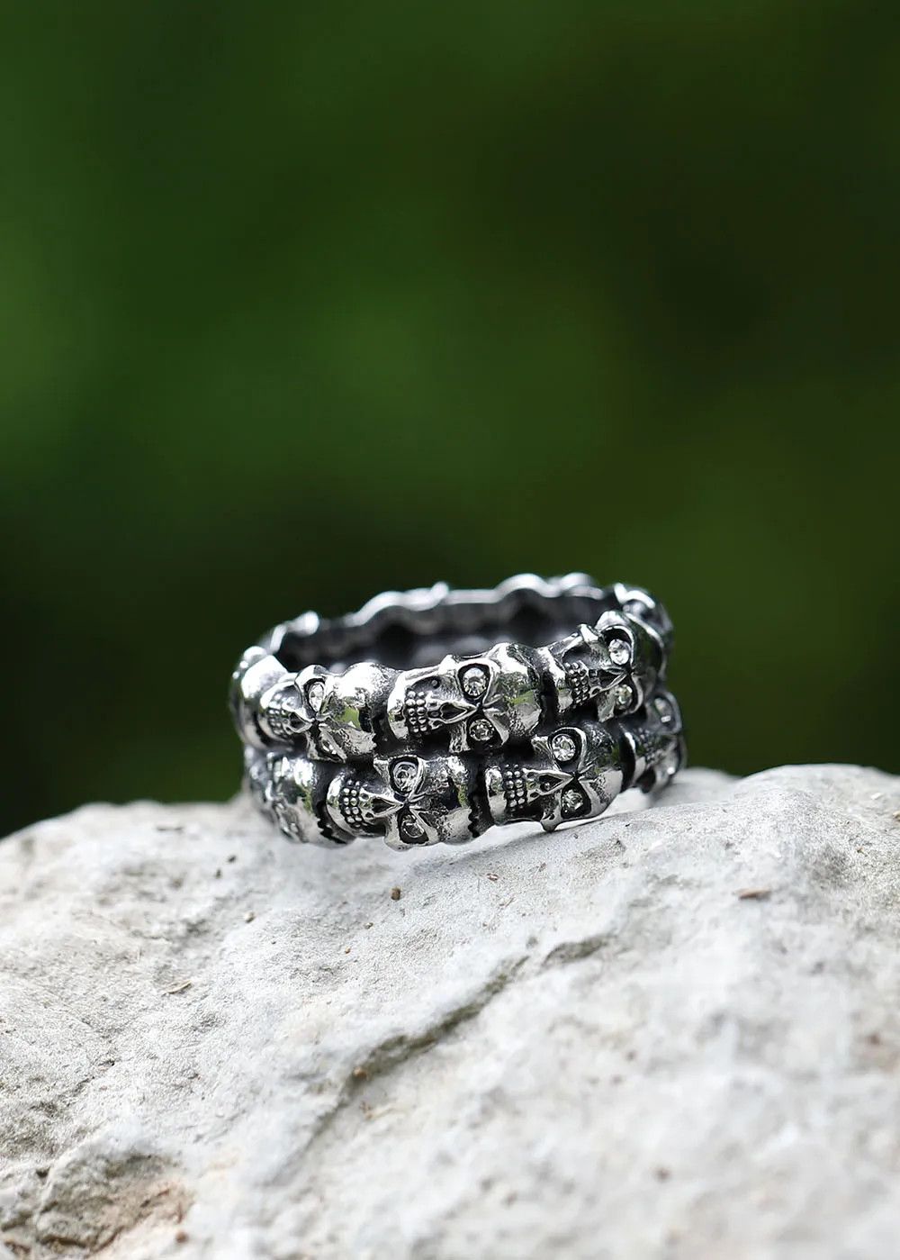 Jewelry Unique zircon Skull Ring Jewelry Gifts Size ONE SIZE - 1 Thumbnail