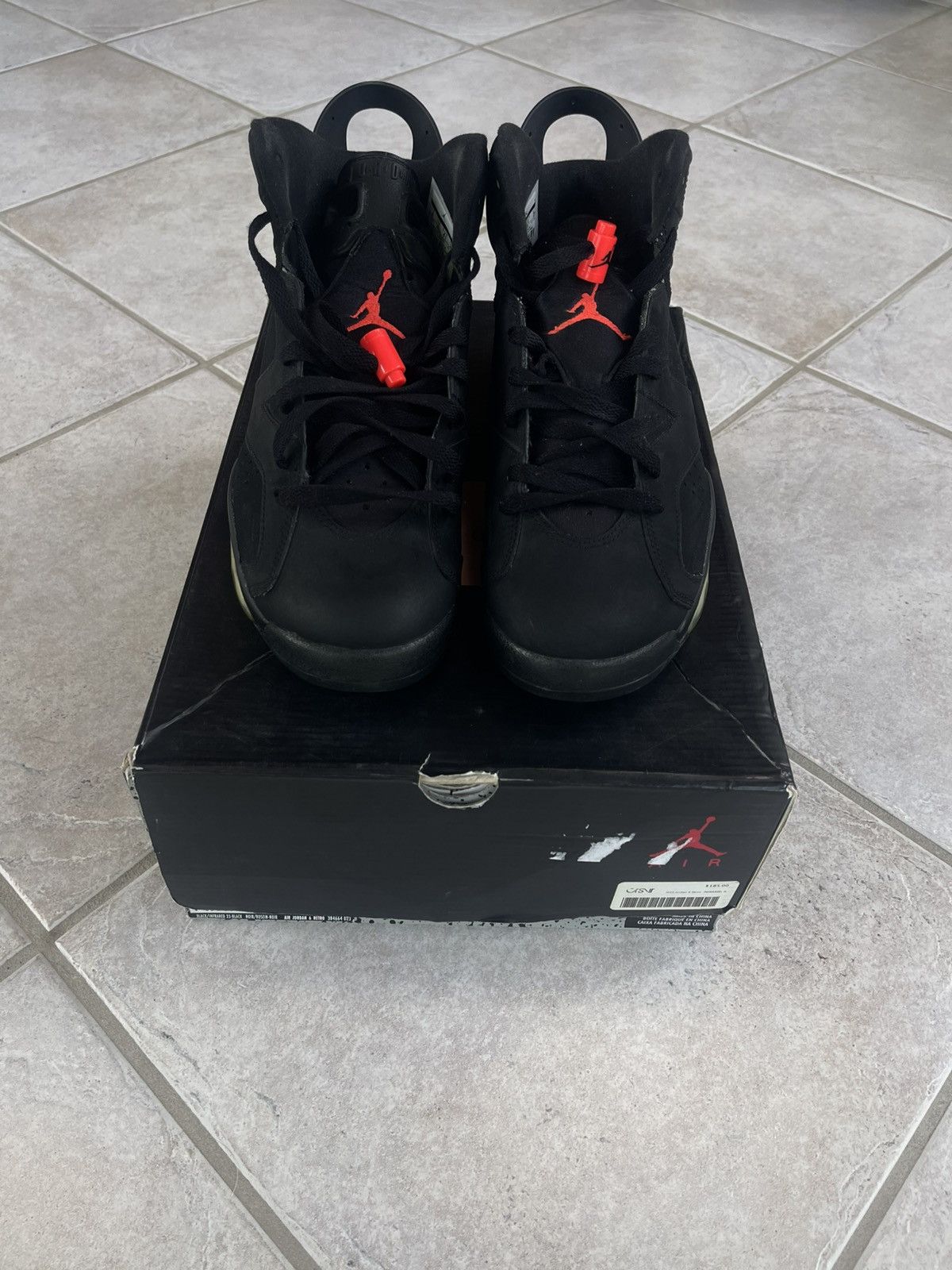 Jordan Brand Air Jordan 6 Retro Infrared Black 2014 ($220+Market) Size US 8 / EU 41 - 5 Thumbnail