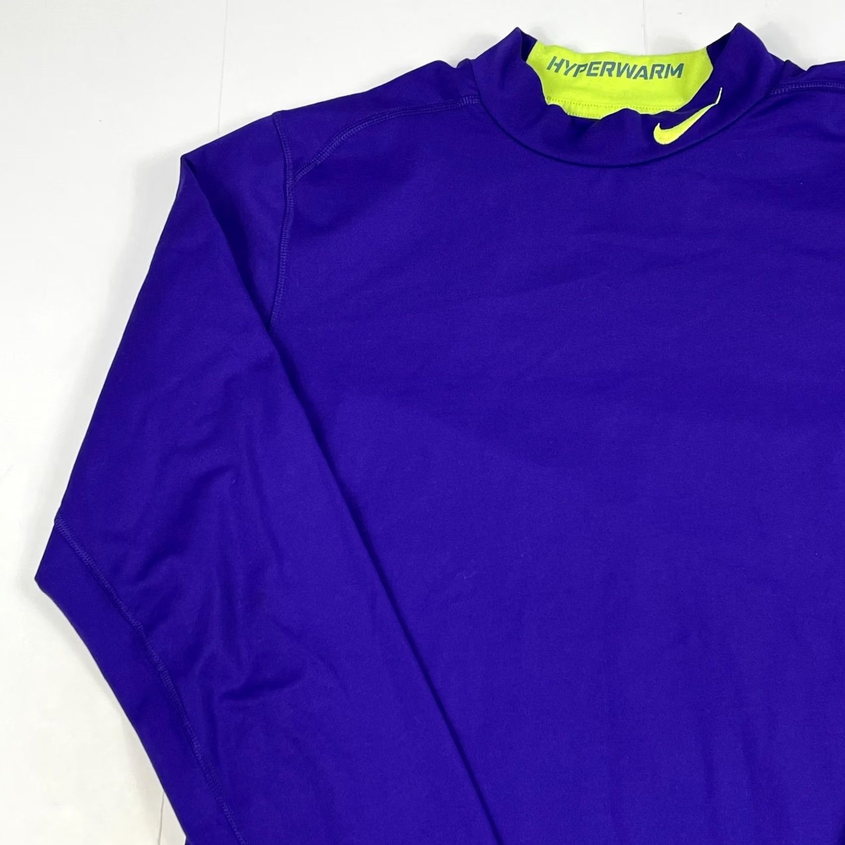 Nike Nike Pro Combat Dri-FIT Shirt Mens Large Purple Basalayer Compression Hyperwarm Dri-Fit, Mock Neck, Long Sleeve, Athletic, VINTAGE? (If vintage) Size US L / EU 52-54 / 3 - 2 Thumbnail