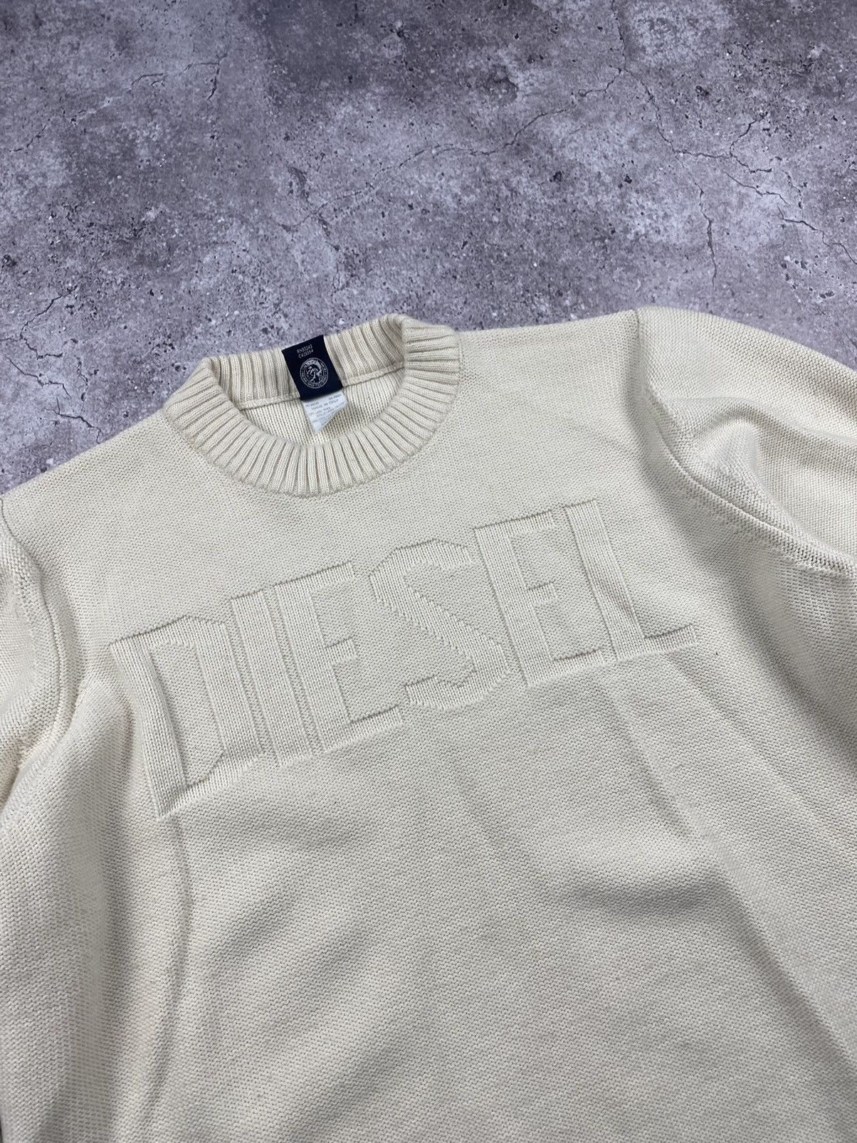 Diesel VINTAGE DIESEL JUNYA WATANABE Y2K BOX LOGO KNIT SWEATER 00’s Size US L / EU 52-54 / 3 - 2 Thumbnail