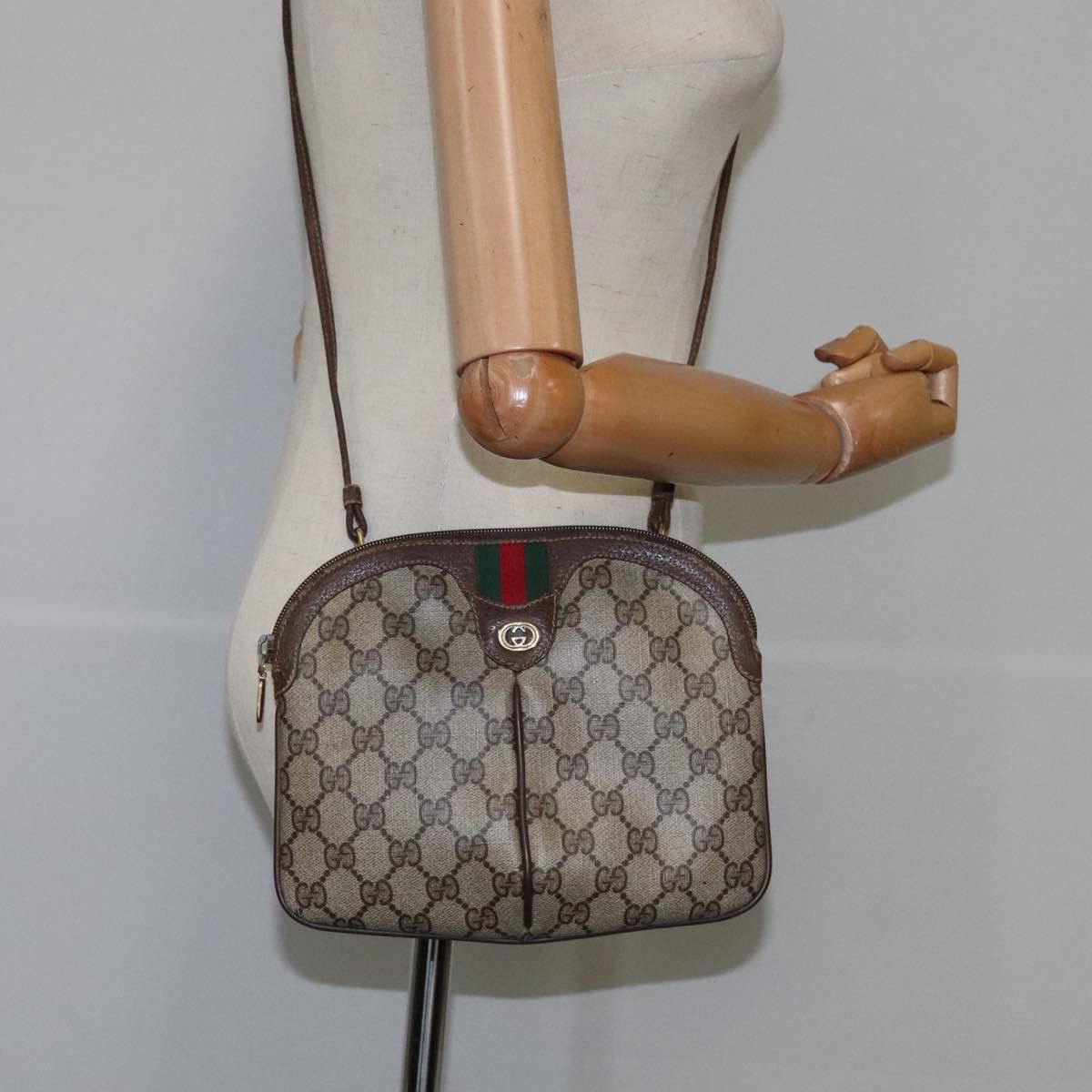 Gucci GUCCI GG Supreme Web Sherry Line Shoulder Bag Pvc Leather Size ONE SIZE - 21 Thumbnail