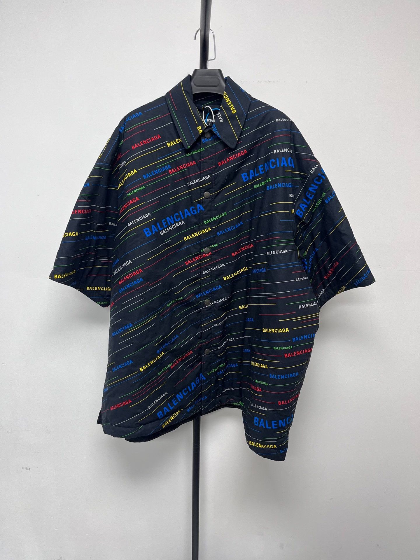 Balenciaga Short Sleeve Shirt with Letter Print