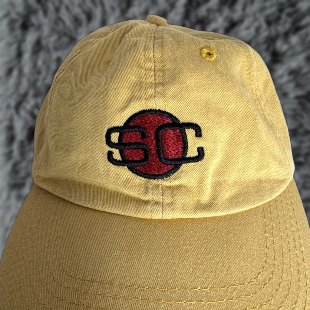 Logo 7 ESPN Cap Hat Unisex Adjustable Color Yellow Sports Center Embroidered SC Logo Baseball Cap Hat Adults One Size Yellow ESPN Cap Size ONE SIZE - 1 Thumbnail