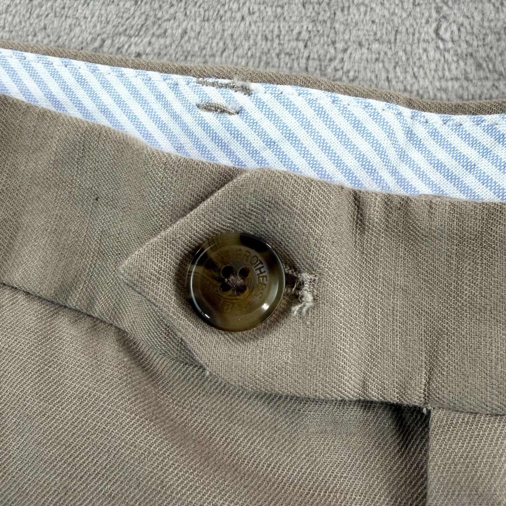 Brooks Brothers Brooks Brothers Beige Linen Blend Mens 36x32 NWOT Chino Pants Size US 36 / EU 52 - 3 Thumbnail