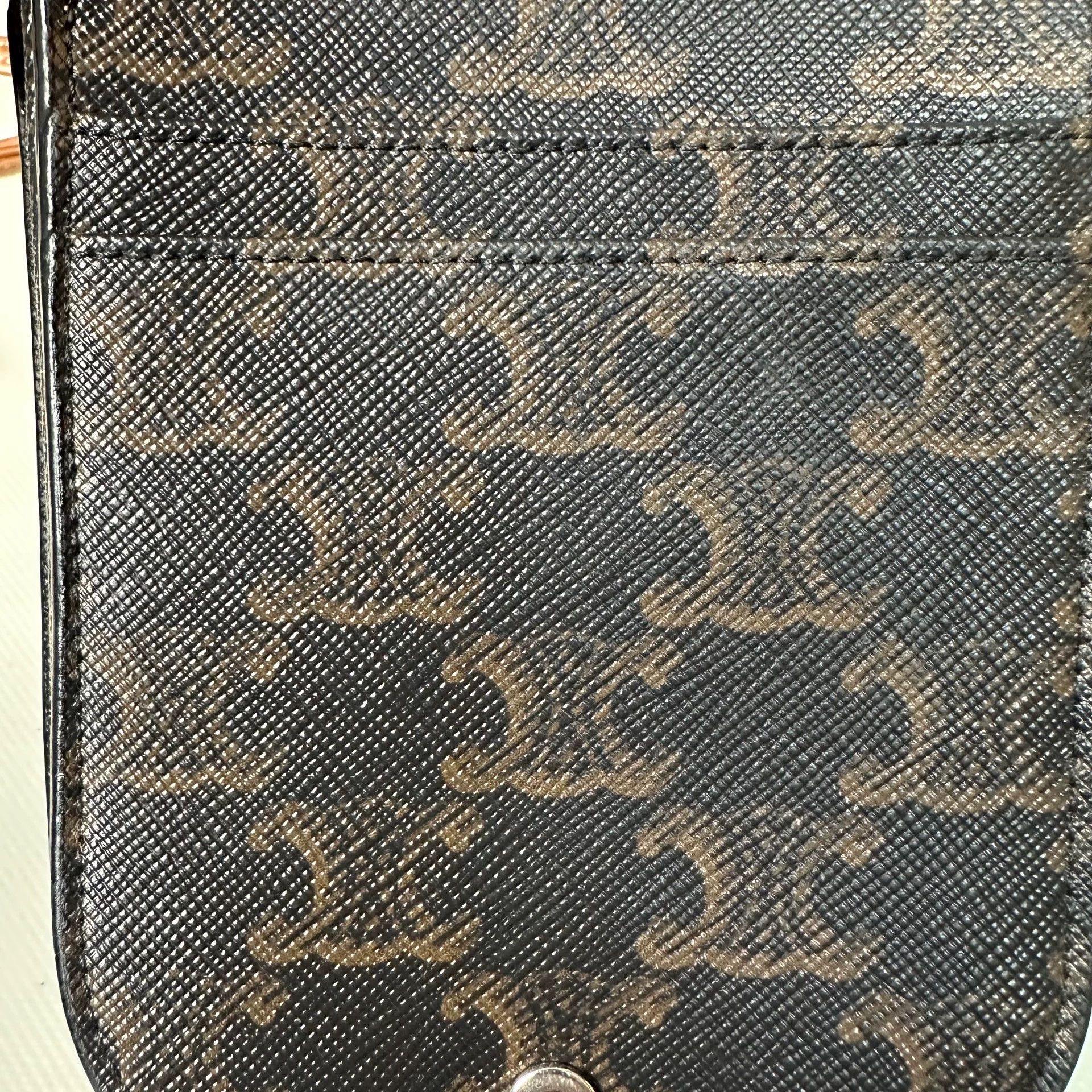 Celine CELINE Triomphe Canvas & Calfskin Cross Pouch Size ONE SIZE - 4 Thumbnail