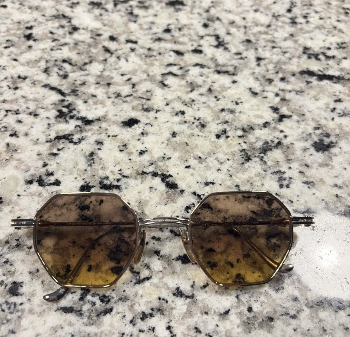 Chrome Hearts Chrome Hearts Evaculation Gold Sunglasses Size ONE SIZE - 4 Thumbnail