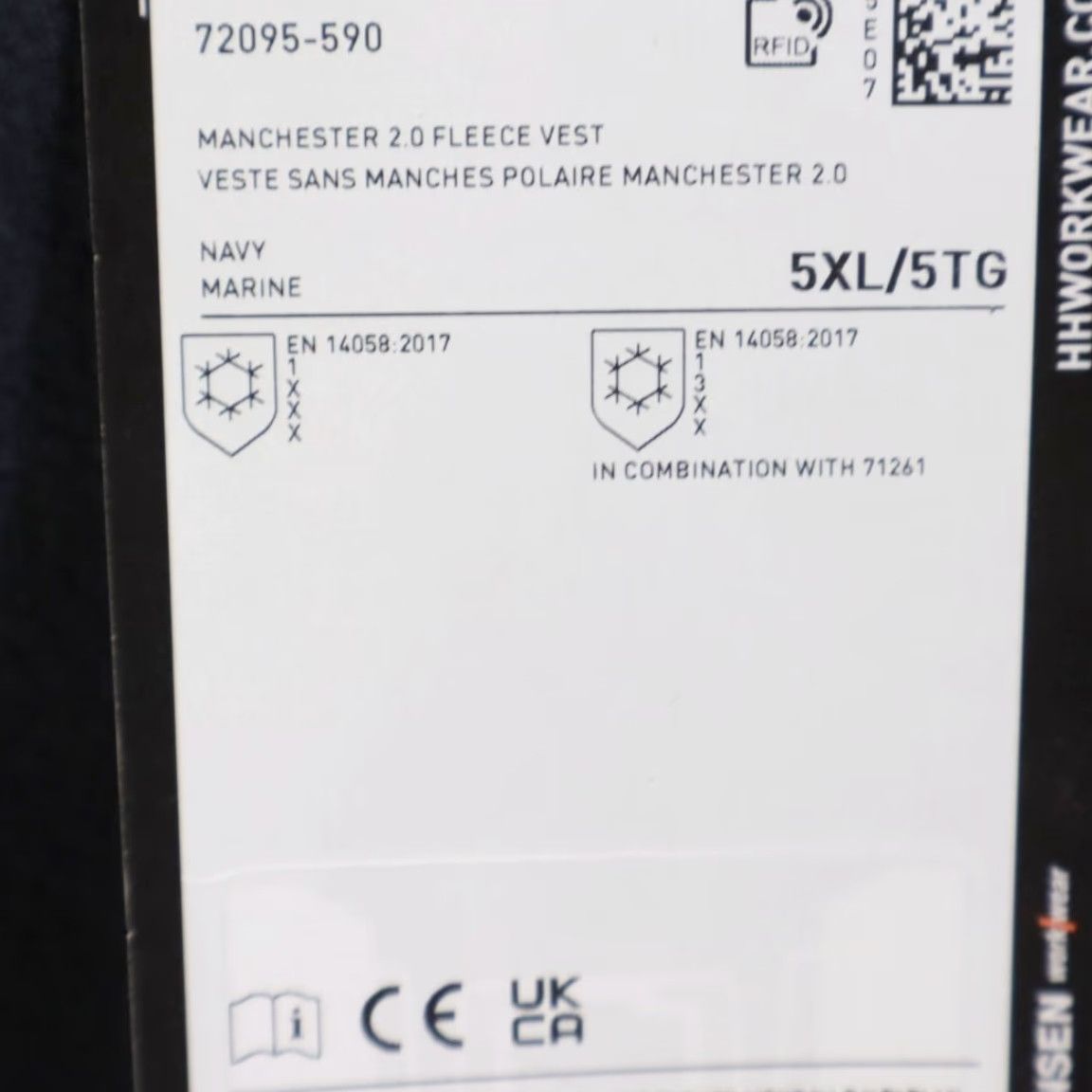 Helly Hansen Helly Hansen Manchester 2.0 Vest Navy Men's 5XL Jacket Size US XXL / EU 58 / 5 - 7 Thumbnail