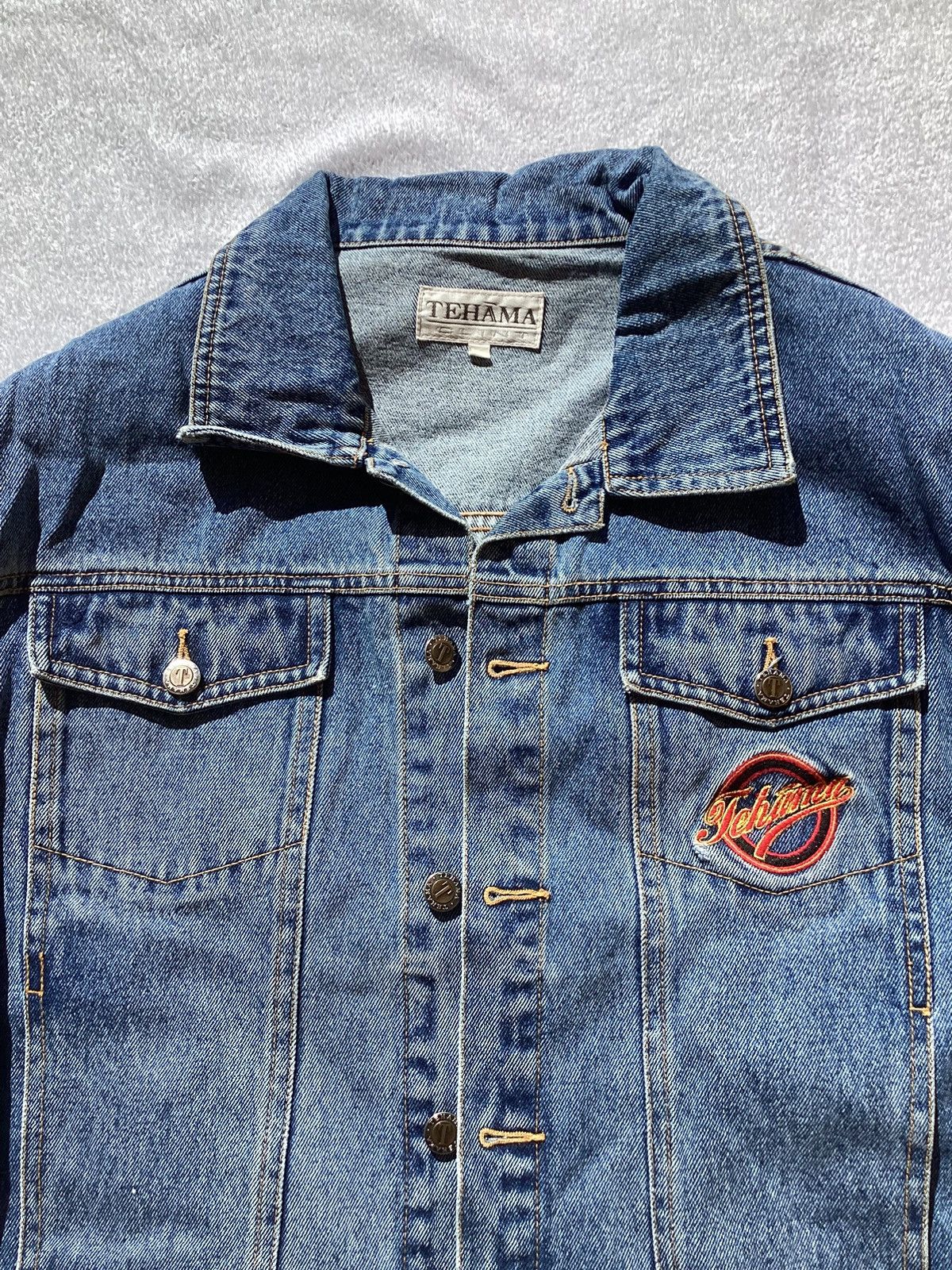 Other Vtg Authentic Tehama Clint Eastwood Embroidered denim jacket Size US M / EU 48-50 / 2 - 6 Thumbnail
