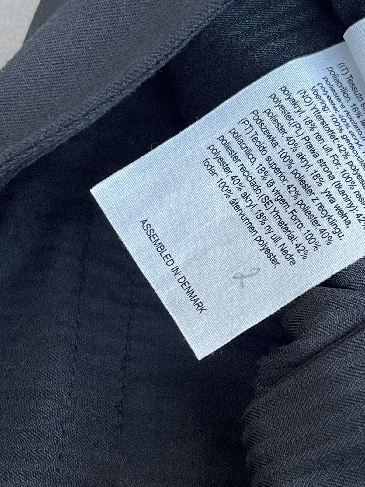 Han Kjobenhavn !DS! AW22 Han Kjobenhavn Wool Flared Black Trousers Size US 30 / EU 46 - 19 Thumbnail