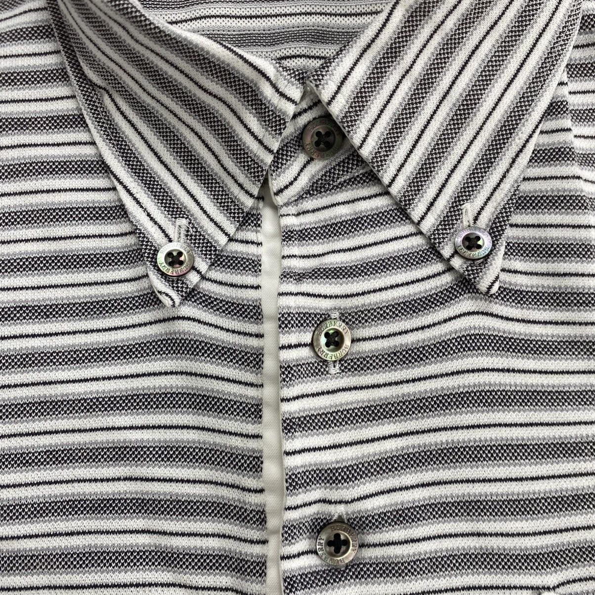 Burberry Vintage Burberry London Embroidery Logo Striped Polo Shirt Size US M / EU 48-50 / 2 - 6 Thumbnail