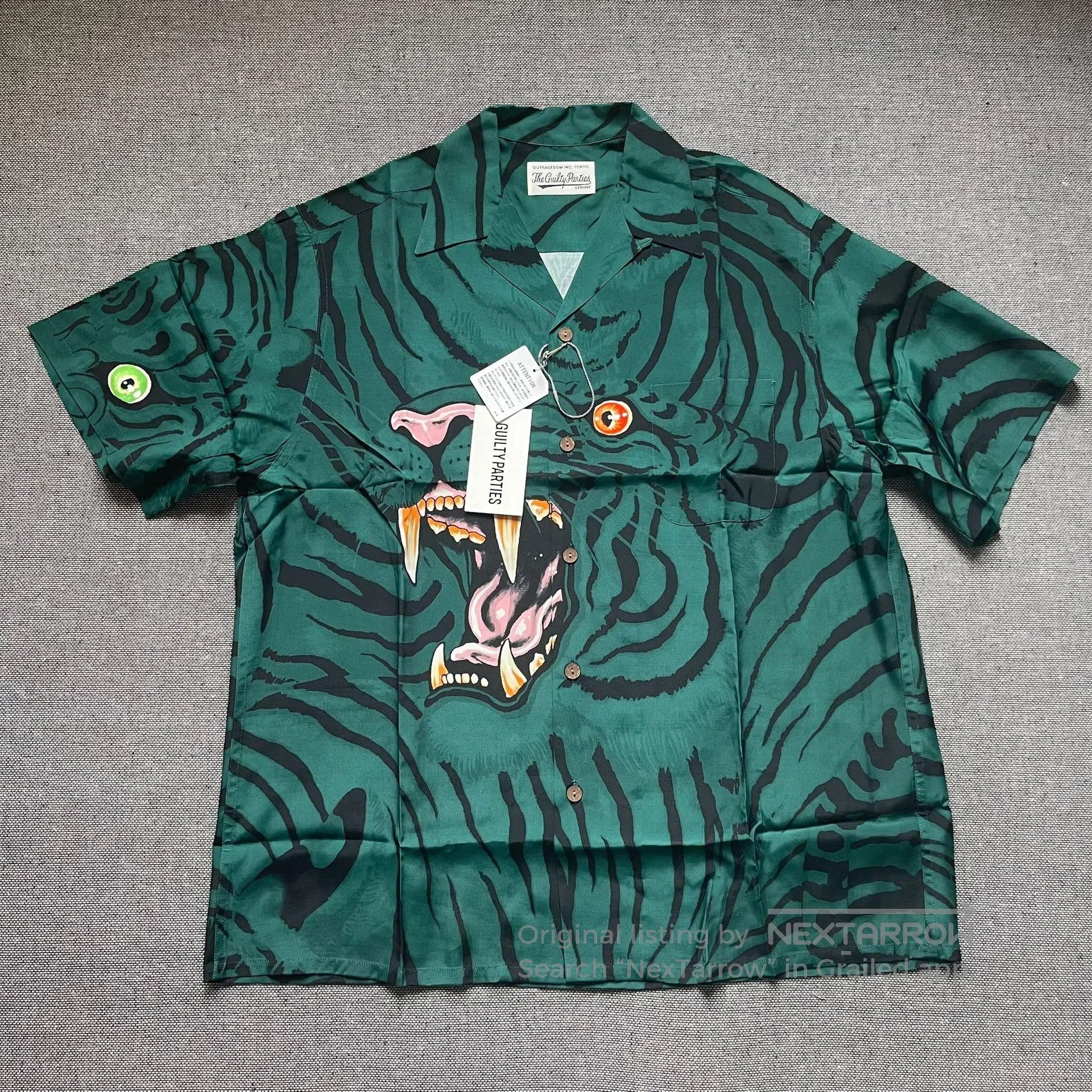 Wacko Maria Wacko Maria x Tim Lehi Tiger Head Hawaiian Shirt. Size US L / EU 52-54 / 3 - 1 Thumbnail