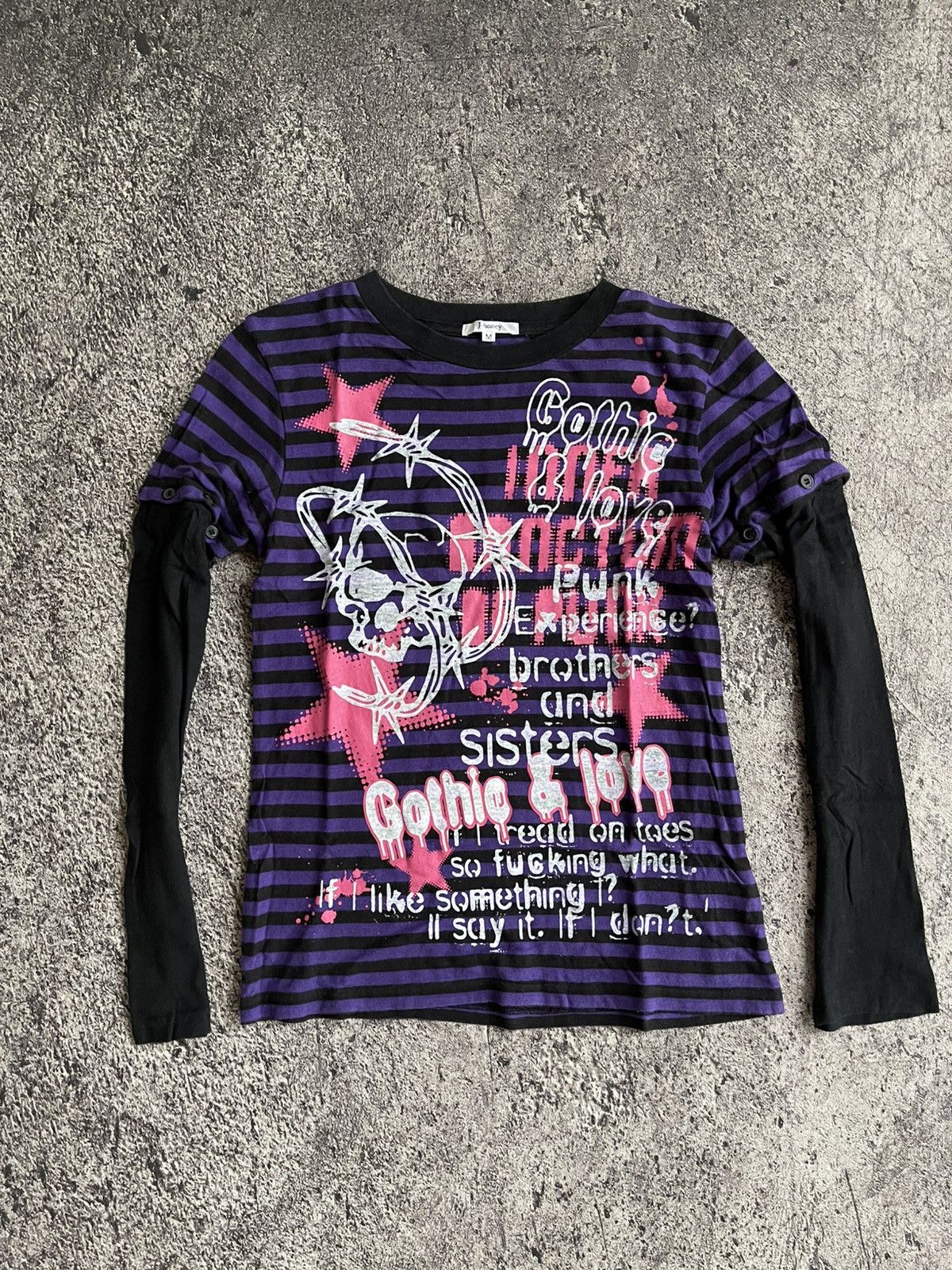 Japanese Brand Y2K Jhoney Double layer ifsixwasnine long sleeve Size US S / EU 44-46 / 1 - 1 Thumbnail