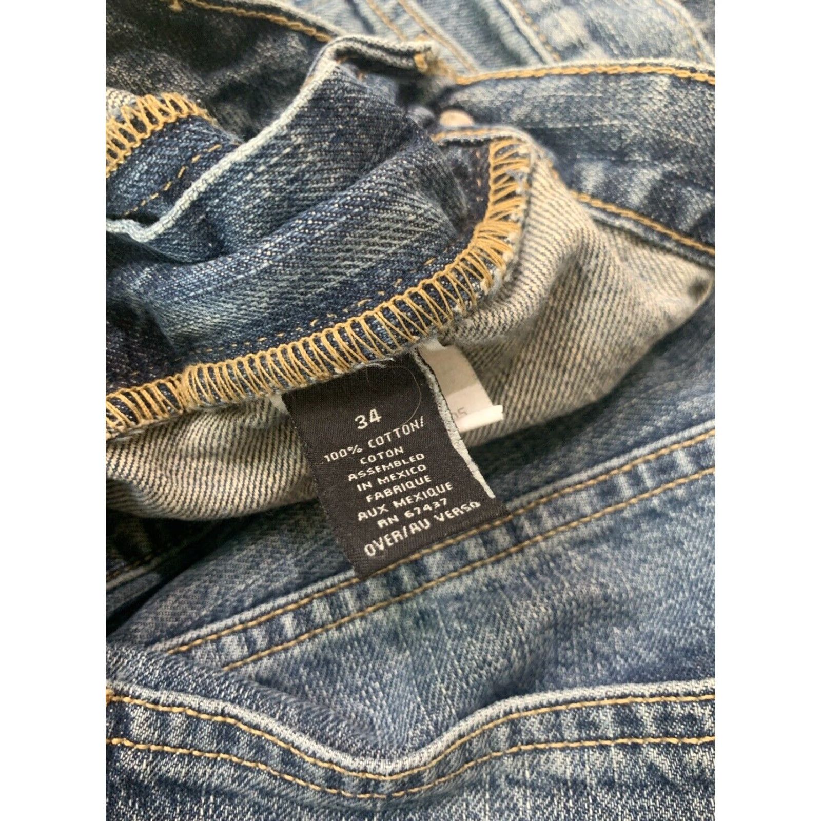 Polo Ralph Lauren Polo Ralph Lauren Jeans Men 34x34 Denim Blue 5-Pocket Logo Classic Straight Preppy American Men Size US S / EU 44-46 / 1 - 4 Thumbnail