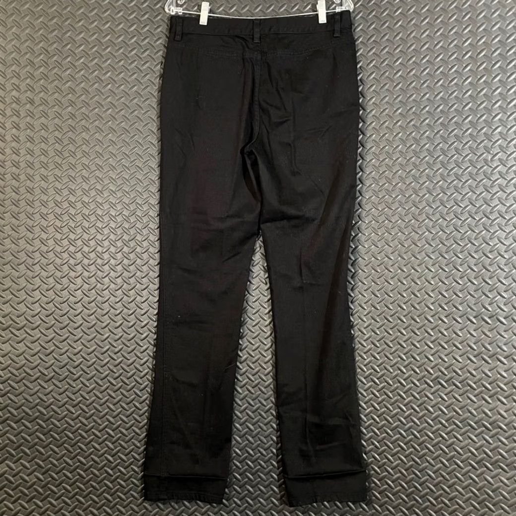 Ralph Lauren Lauren Ralph Lauren LRL Women’s Black Straight Pants Size 6 Gold Zipper Pockets Chino Womens Size 28" / US 6 / IT 42 - 2 Thumbnail
