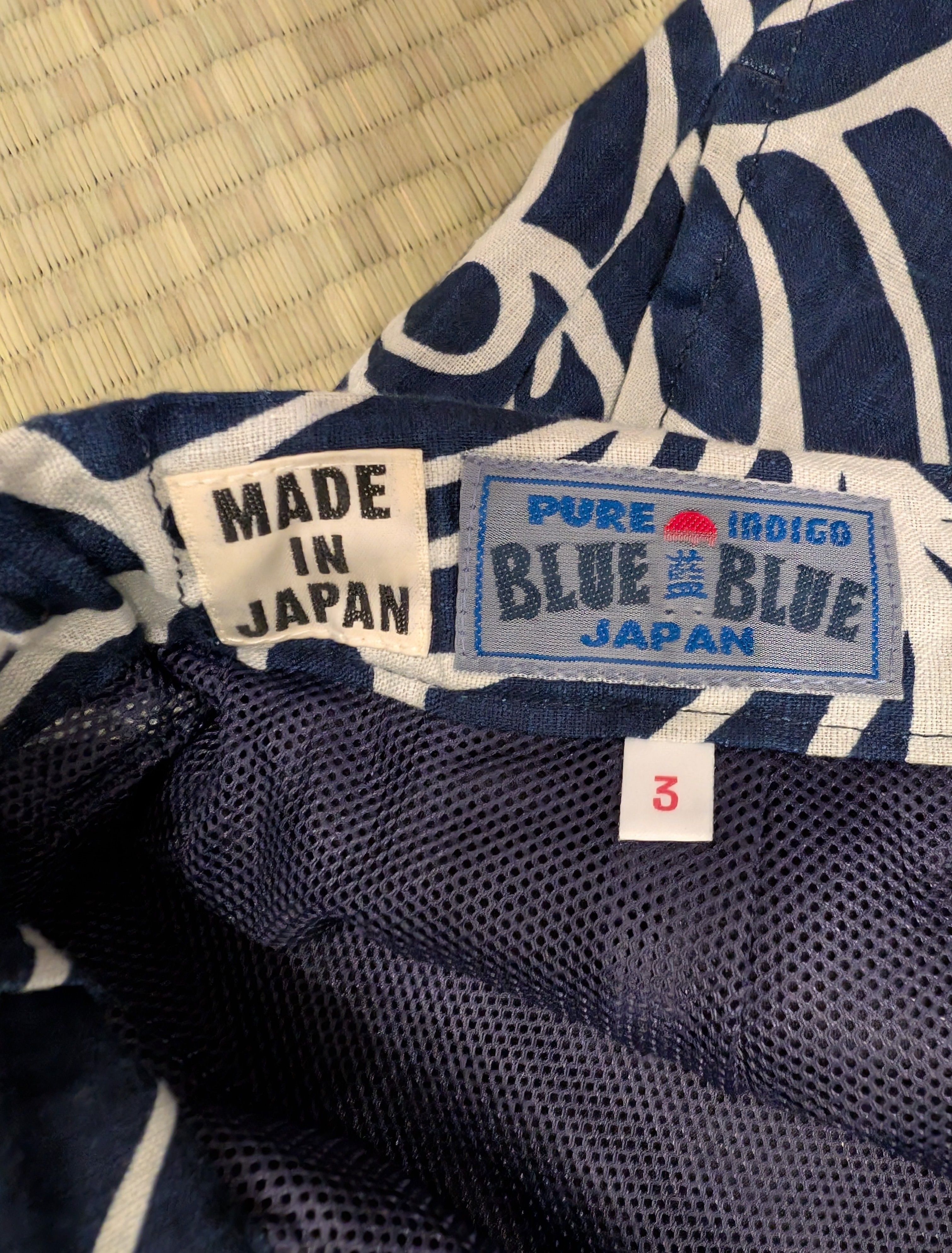 Blue Blue Japan RARE Blue Blue Japan Linen Wave Pattern Pants Made in Japan Size US 31 - 3 Thumbnail
