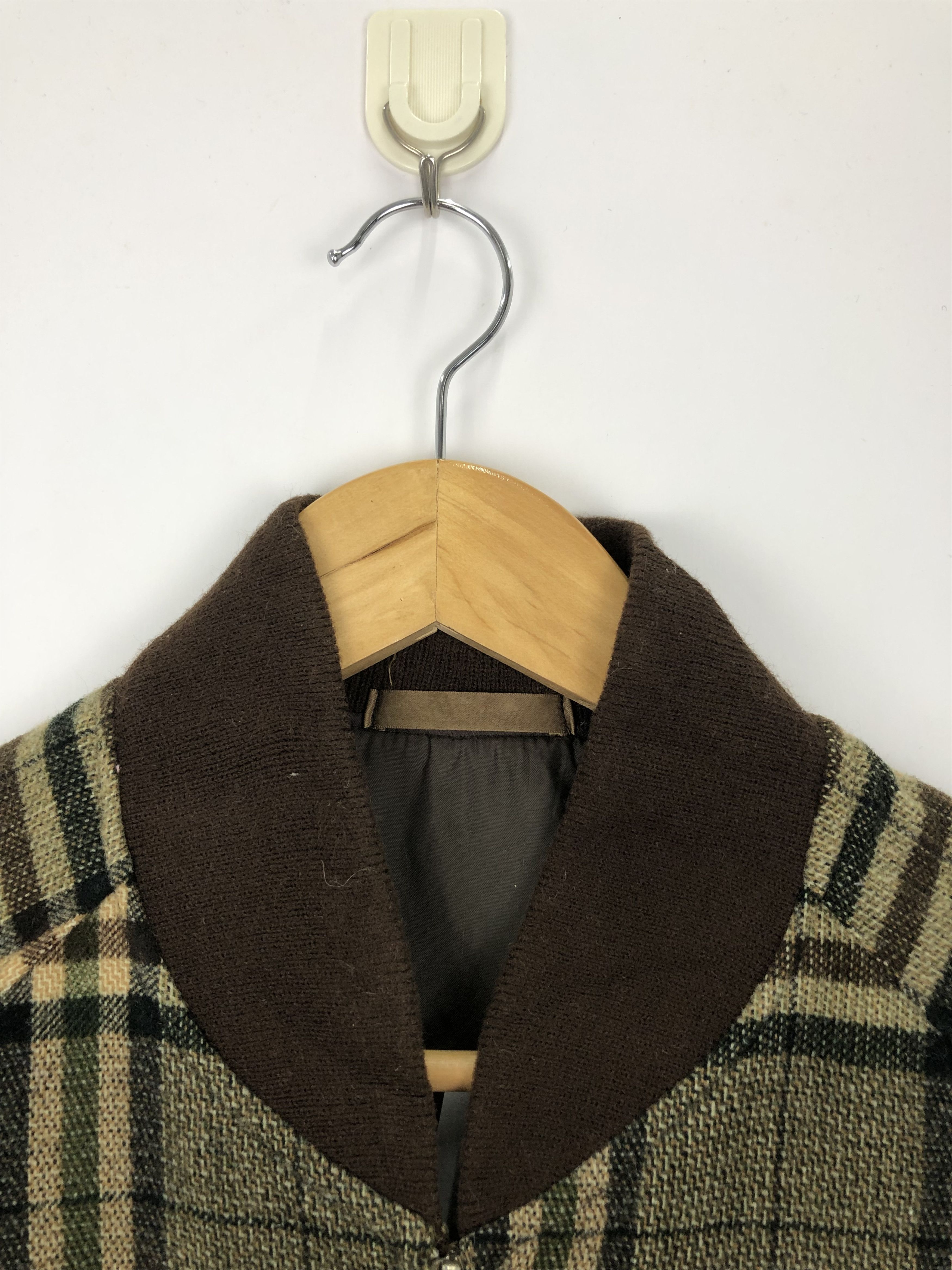 Vintage Vintage 90s Japanese Brand Zipper Plaid Varsity Jacket V0412 Size US M / EU 48-50 / 2 - 7 Thumbnail