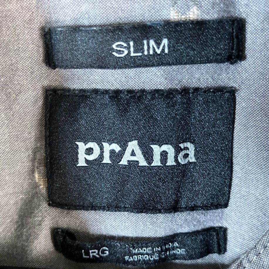 Prana PrAna Mens Shirt Gray Slim Fit Casual Button Down Collared Long Sleeve Large Size US L / EU 52-54 / 3 - 6 Thumbnail