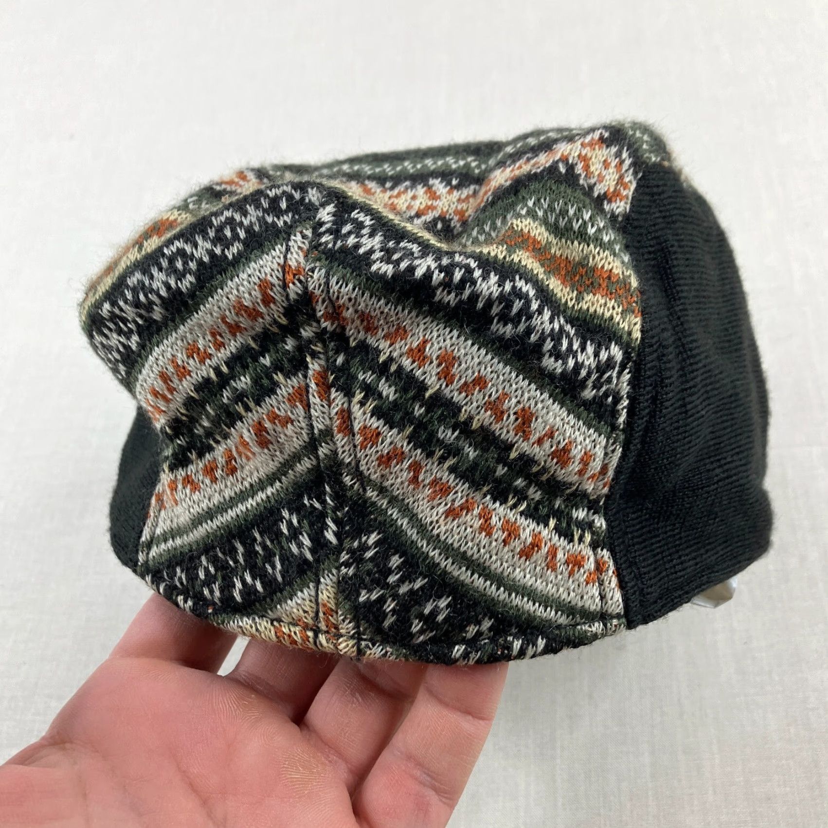 Vintage Woolrich Hat Mens Medium Red Fair Isle Wool Blend Beret News Boy Newsie Gatsby Cap Size ONE SIZE - 5 Thumbnail