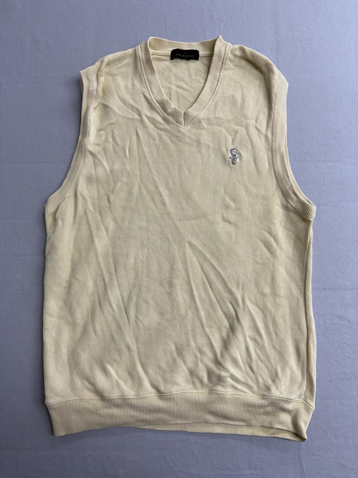 Laura Biagiotti Vegas Bellagio Golf Sweater Vest Beige - Seahorse / Horse L Size US L / EU 52-54 / 3 - 1 Thumbnail