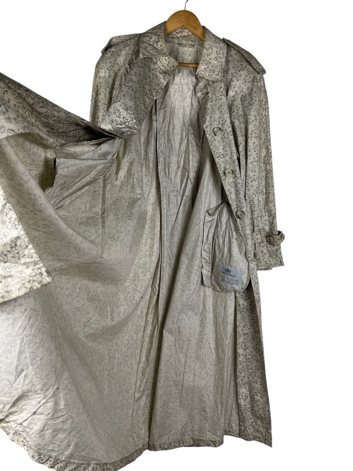 Aquascutum Aquascutum Paisley Trench Coat With Belt Made In England Size S / US 4 / IT 40 - 10 Thumbnail