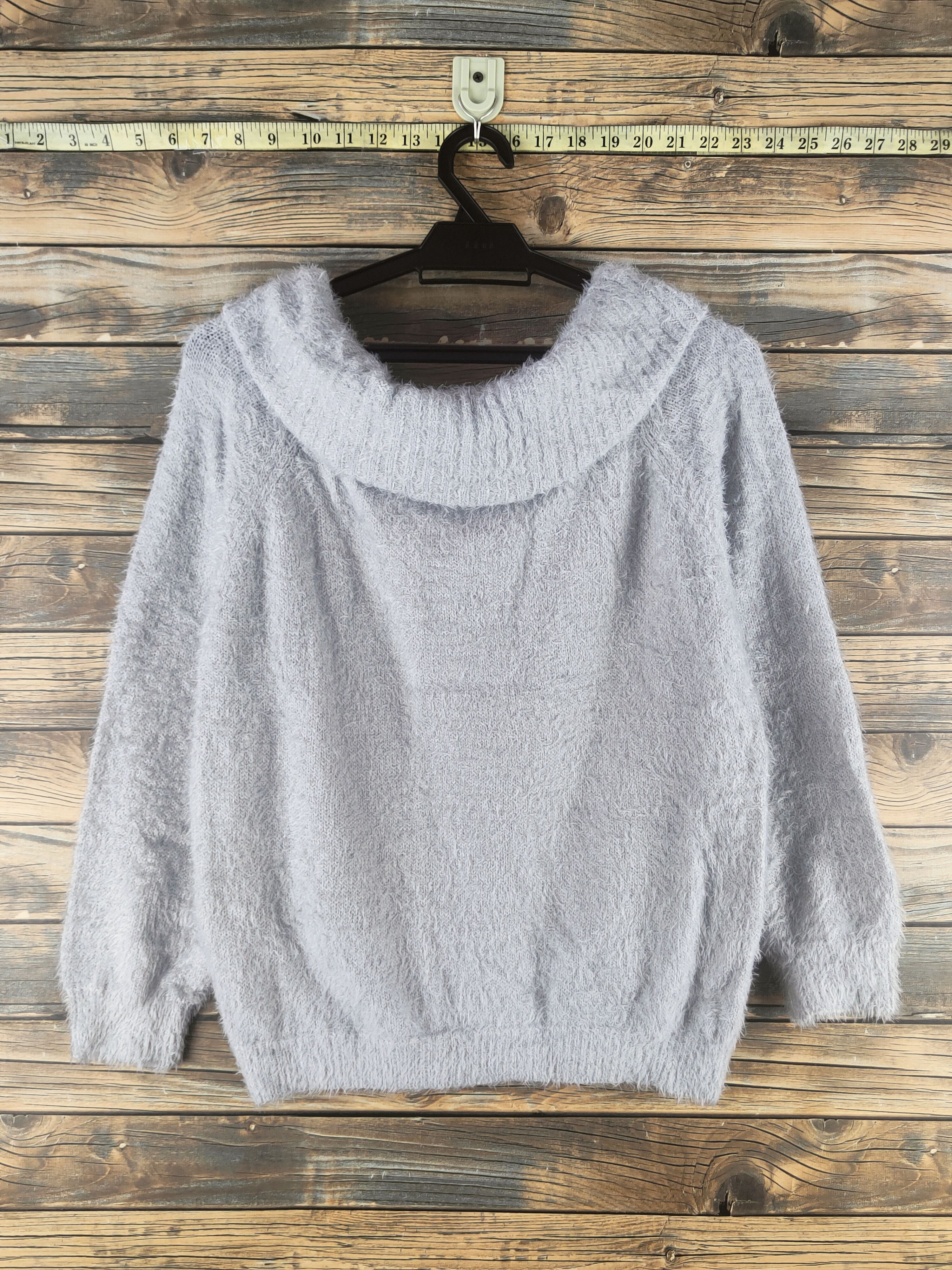 Japanese Brand DL Holiday Holic Light Blue Fur Mohair Knitwear #46-505 Size S / US 4 / IT 40 - 1 Thumbnail