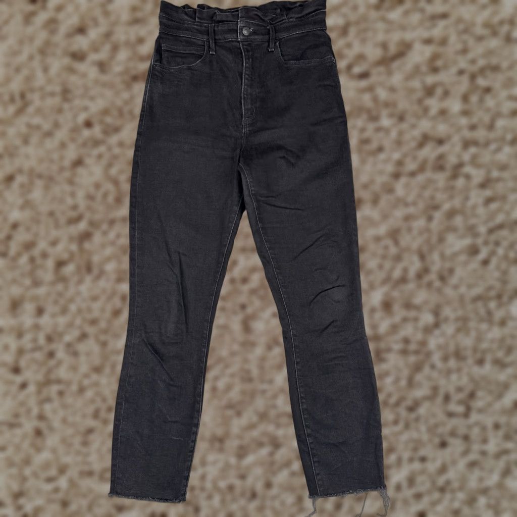 Abercrombie & Fitch Abercrombie & Fitch Jeans Women 4 Black Denim Ultra High Rise Super Skinny Ankle Womens Size 27" / US 4 / IT 40 - 1 Thumbnail