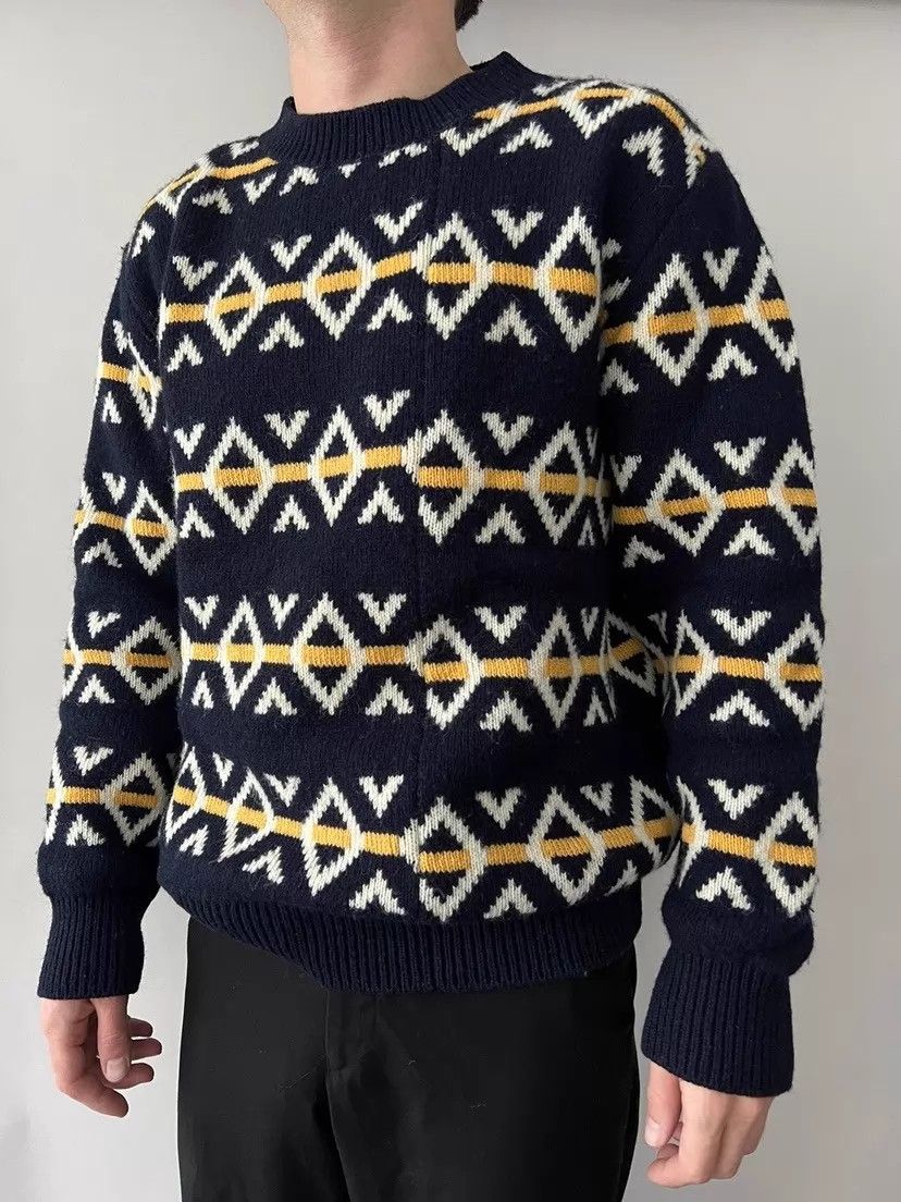 Raf Simons Raf Simons 16AW Argyle Panel Knit Sweater Size US M / EU 48-50 / 2 - 8 Thumbnail