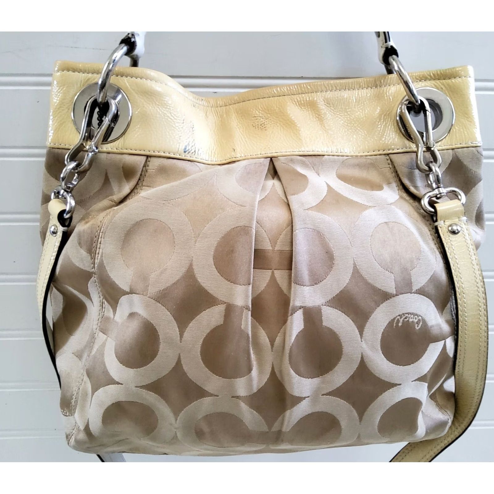Coach Coach Signature Patent Trim Crossbody Shoulder Handbag Purse Size ONE SIZE - 4 Thumbnail