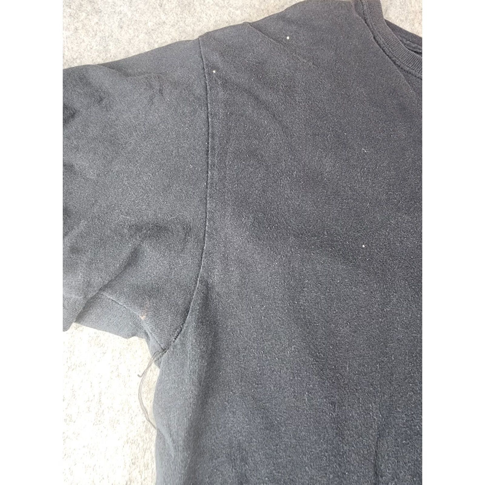 Vintage VINTAGE American Trucker Shirt Large L Black Cotton Knit 2000s Short Sleeve Crew Neck USA 90s Transportation Mens Size US L / EU 52-54 / 3 - 3 Thumbnail