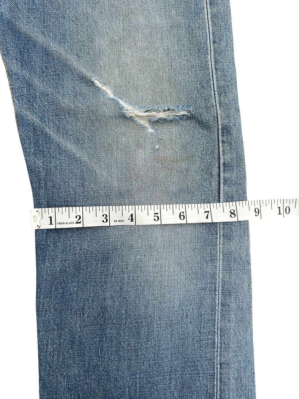 Kapital Vintage Levis Big E Selvedge Distressed Repair Denim Jeans Size US 31 - 21 Thumbnail