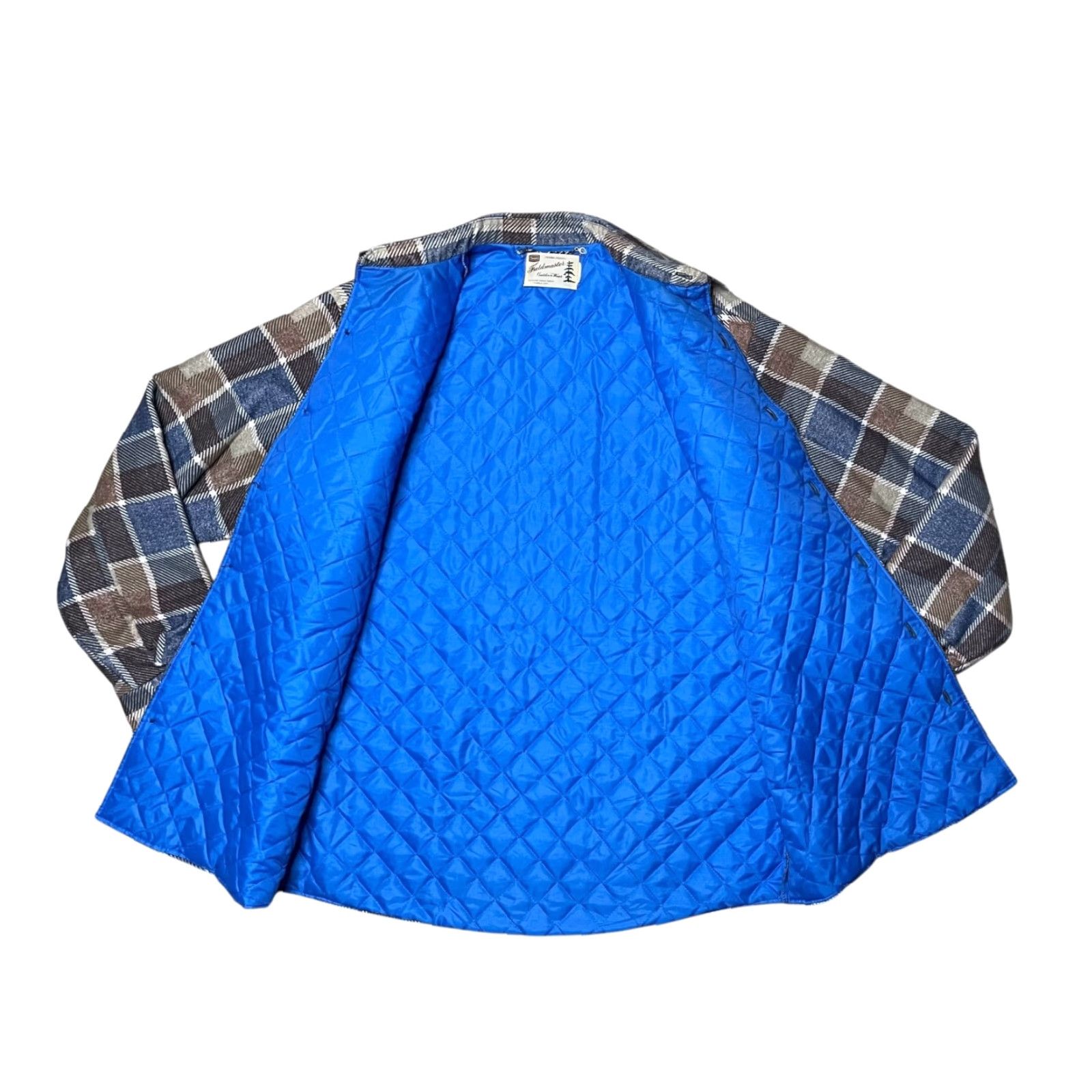 VINTAGE Sears Plaid Flannel Shirt Men XL Button-Up Long Sleeve