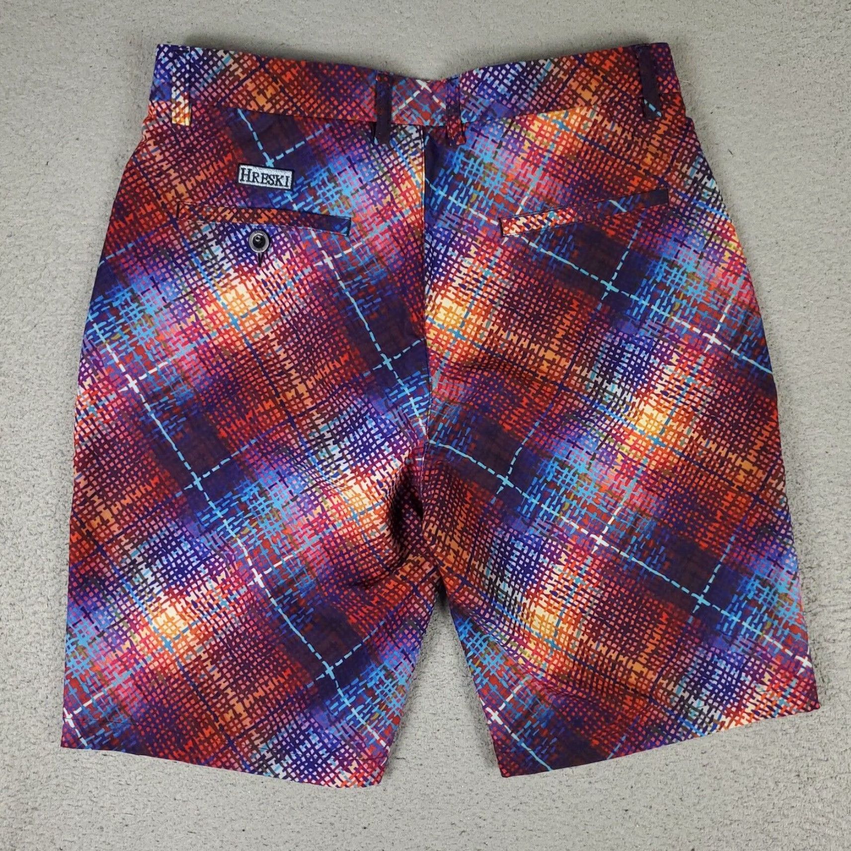 Vintage VINTAGE Hreski Men’s Shorts Size 32 Flat Front Chino Plaid Casual Golf Spring Summer Size US 32 / EU 48 - 6 Thumbnail